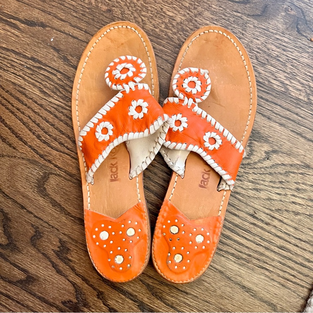 Jack Rogers Orange Classic Sandal - Size 7m